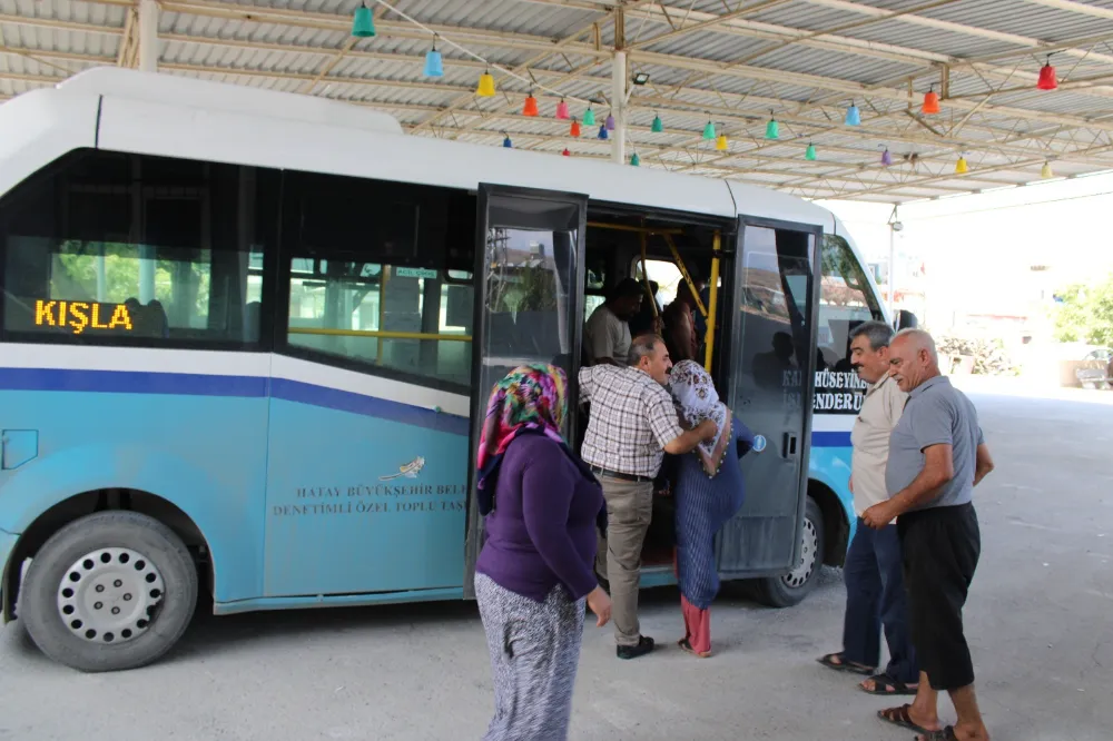 2 MAHALLEYE İLK KEZ DOLMUŞ SEFERLERİ BAŞLADI