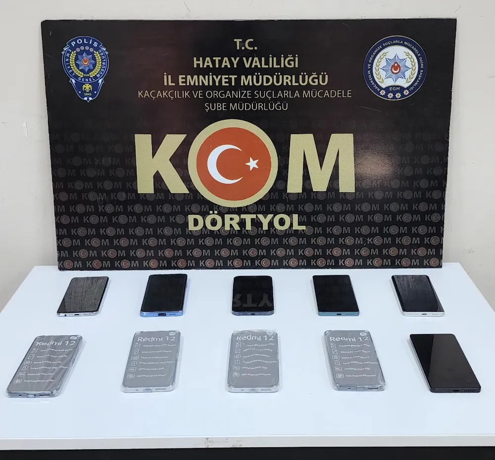 ERZİN’DE KAÇAK CEP TELEFONU OPERASYONU