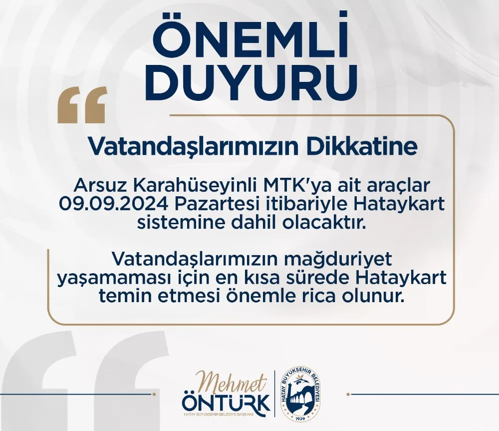 HATAYKART AİLESİ BÜYÜYOR