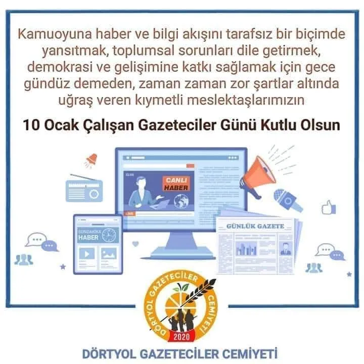 BASIN ÇALIŞANLARI GÜNÜ KUTLU OLSUN