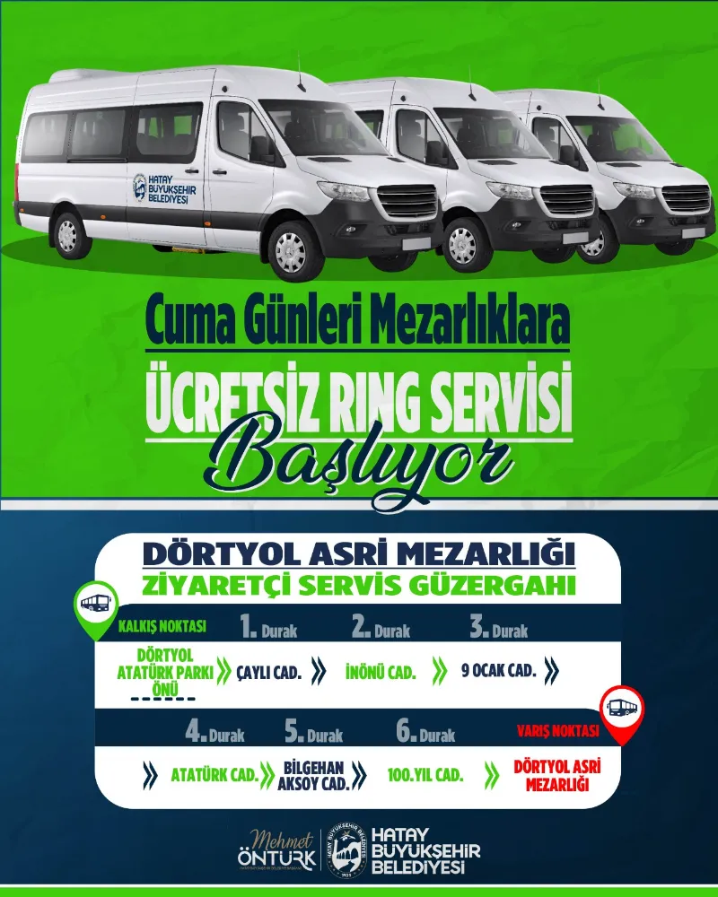 HBB’DEN VATANDAŞLARA ÜCRETSİZ MEZARLIK ULAŞIM HİZMETİ