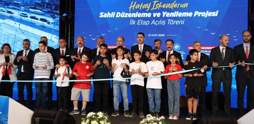 İSKENDERUN SAHİL PROJESİNİN İLK ETABINI BAKAN KURUM AÇTI