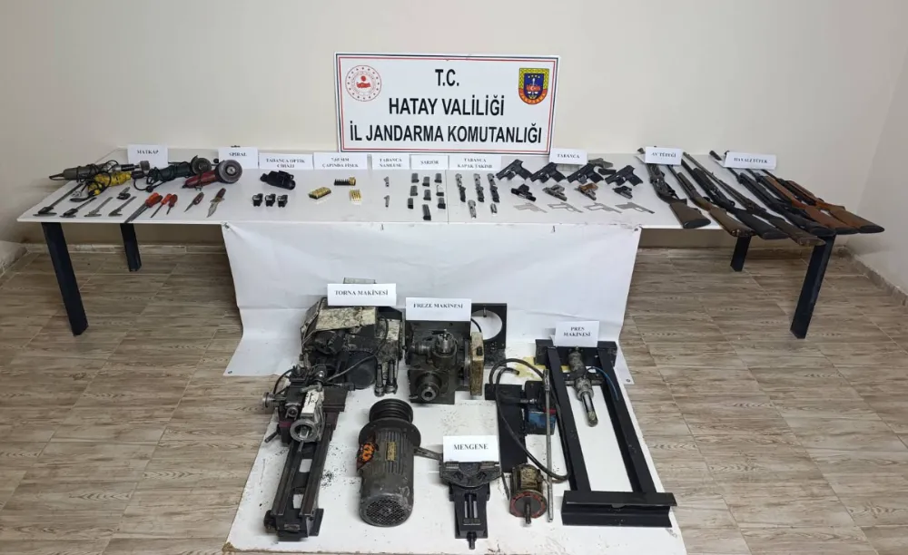 DÖRTYOL CUMHURİYET SAVCILIĞI KOORDİNESİNDE SİLAH İMAL VE TİCARETİ OPERASYONU