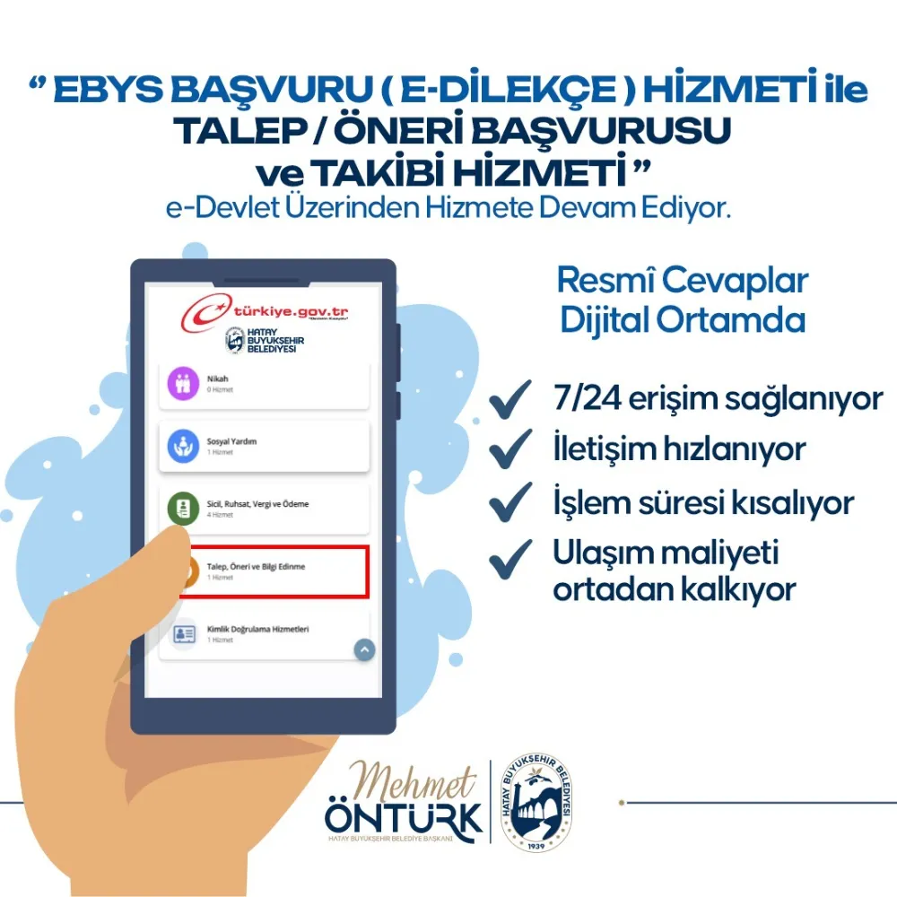 HBB’DEN E-DEVLETTE YENİ HİZMET