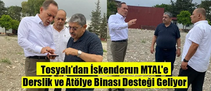 24 DERSLİKLİ FUAT TOSYALI MESLEKİ VE TEKNİK ANADOLU LİSESİ BİNASI VE 2 ATÖLYENİN YAPIMINA BAŞLANIYOR 