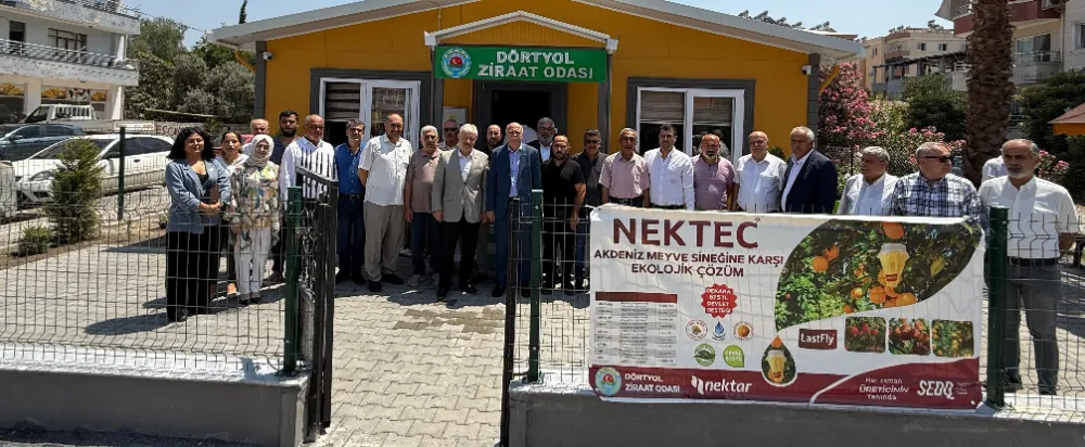 TÜRKİYE ZİRAAT ODALARI BİRLİĞİ GENEL BAŞKANI BAYRAKTAR, DÖRTYOL ZİRAAT ODASINI ZİYARET ETTİ