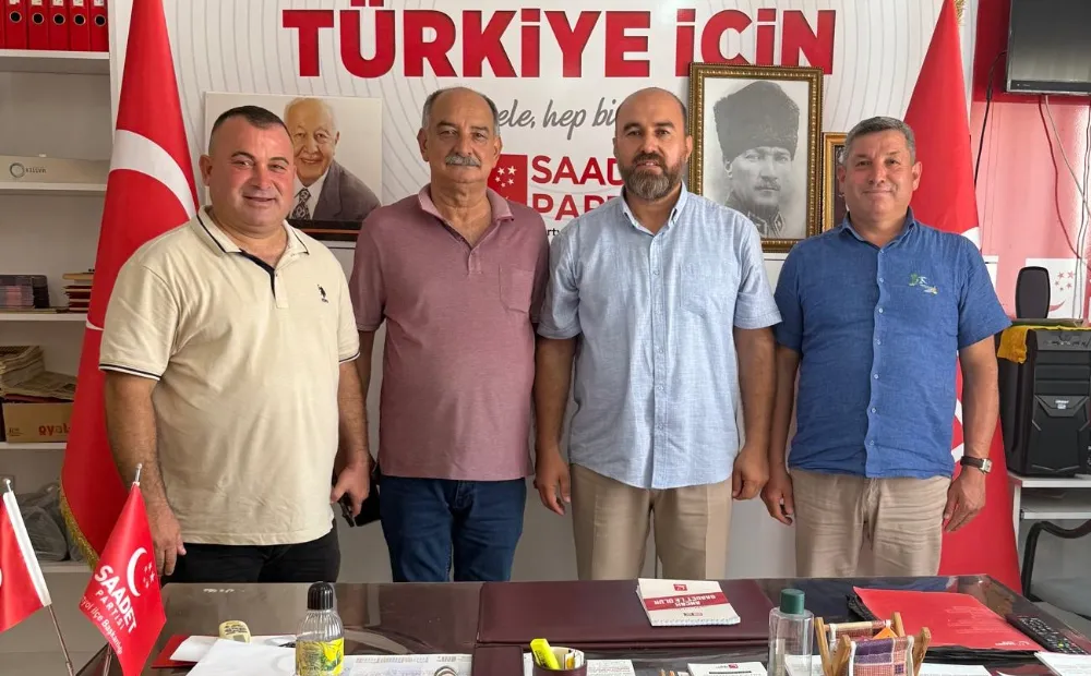 BAŞKAN ADAYI HAMZA ÇANKIR’DAN SAADET PARTİSİ İLÇE BAŞKANI YUSUF ÇİÇEK’E ZİYARET