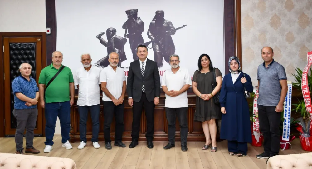 DÖRTYOL GAZETECİLER CEMİYETİ’NDEN KAYMAKAM MEHMET KEKLİK’E HAYIRLI OLSUN ZİYARETİ