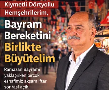 DÖRTYOL ESNAF VE SANATKARLAR ODASI BAŞKAN ADAYI HAMZA ÇANKIR; “RAMAZAN BAYRAMI ALIŞ-VERİŞLERİMİZİ YEREL ESNAFLARDAN YAPALIM” 